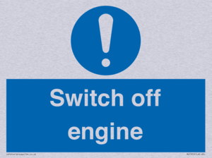 Switch off engine
